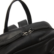 Black Leather Backpack Santana, detail view 1