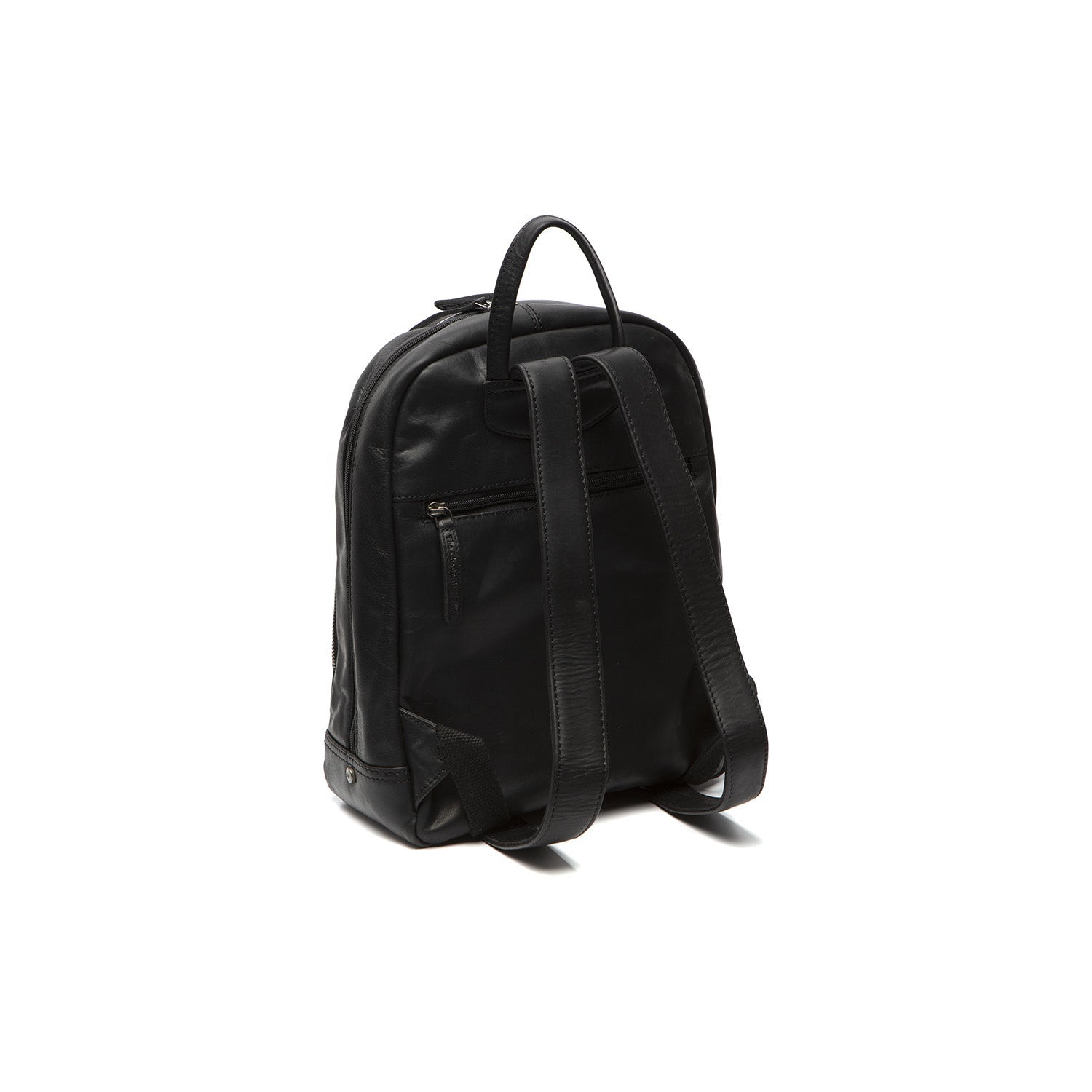 Black Leather Backpack Santana, detail view 3