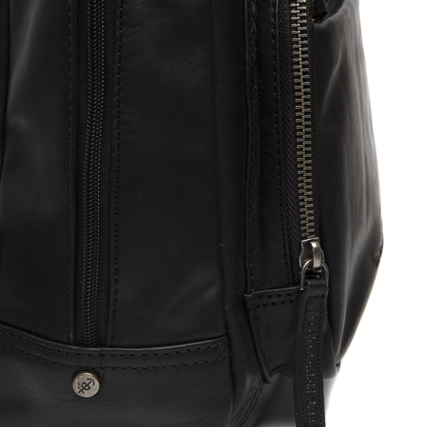 Black Leather Backpack Santana, product view 3