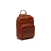 Cognac Leather Backpack Santana, front view