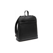 Black Leather Backpack Tigris, front view
