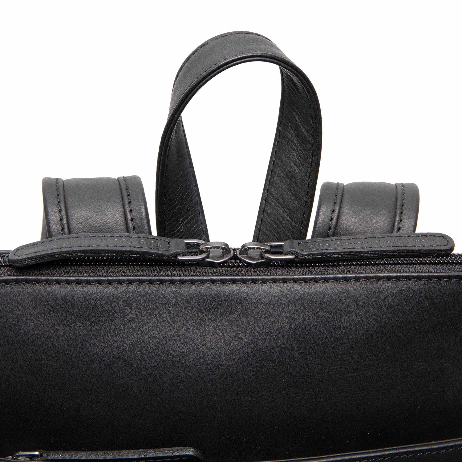 Black Leather Backpack Tigris, product view 2