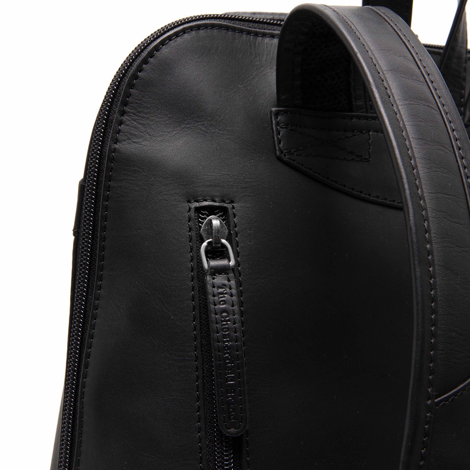 Black Leather Backpack Tigris, product view 3