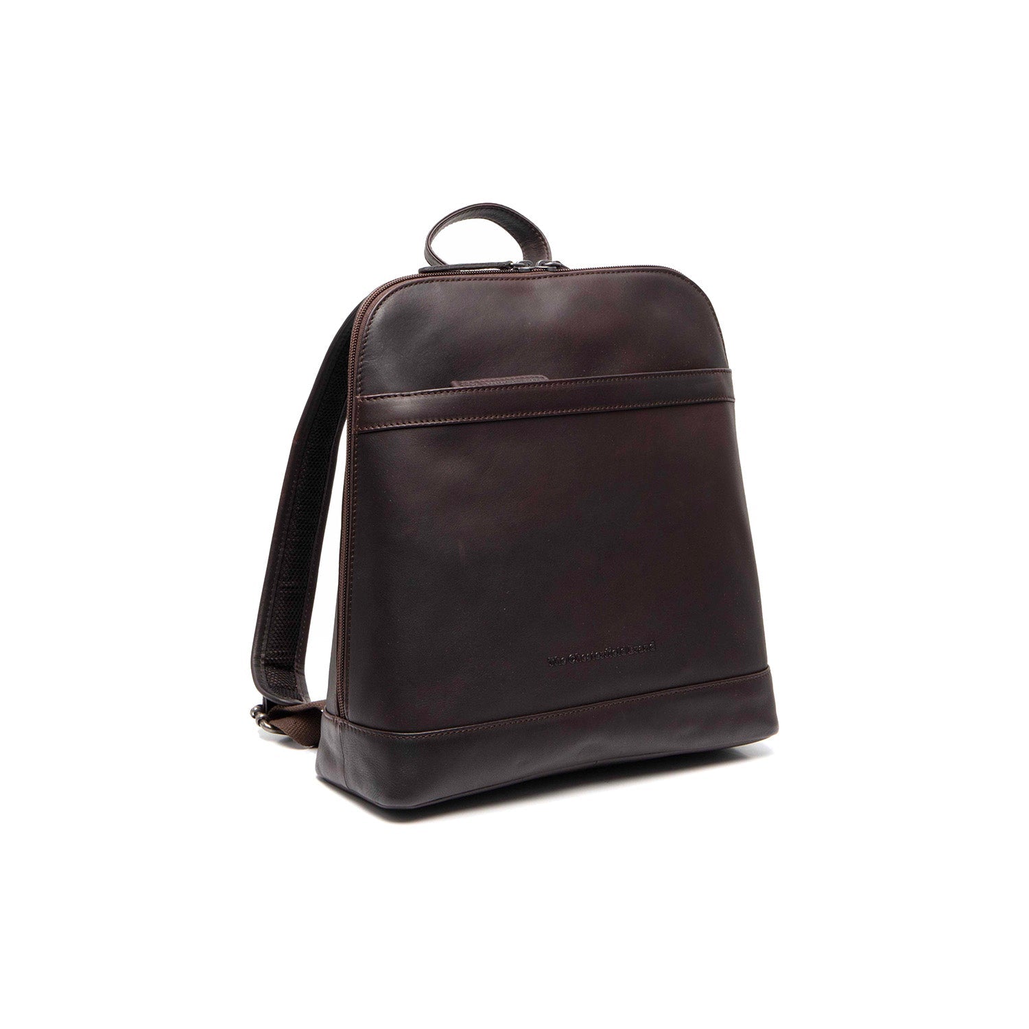 Brown Leather Backpack Tigris, front view