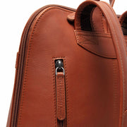Cognac Leather Backpack Tigris, product view 3