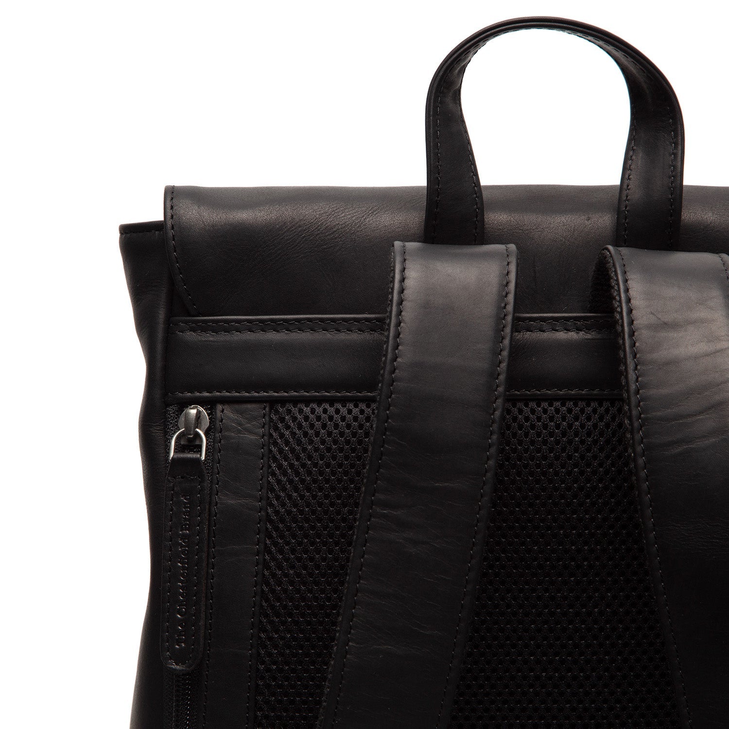 Black Leather Backpack Vermont, detail view 3