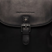 Black Leather Backpack Vermont, product view 3
