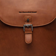 Cognac Leather Backpack Vermont, detail view 1