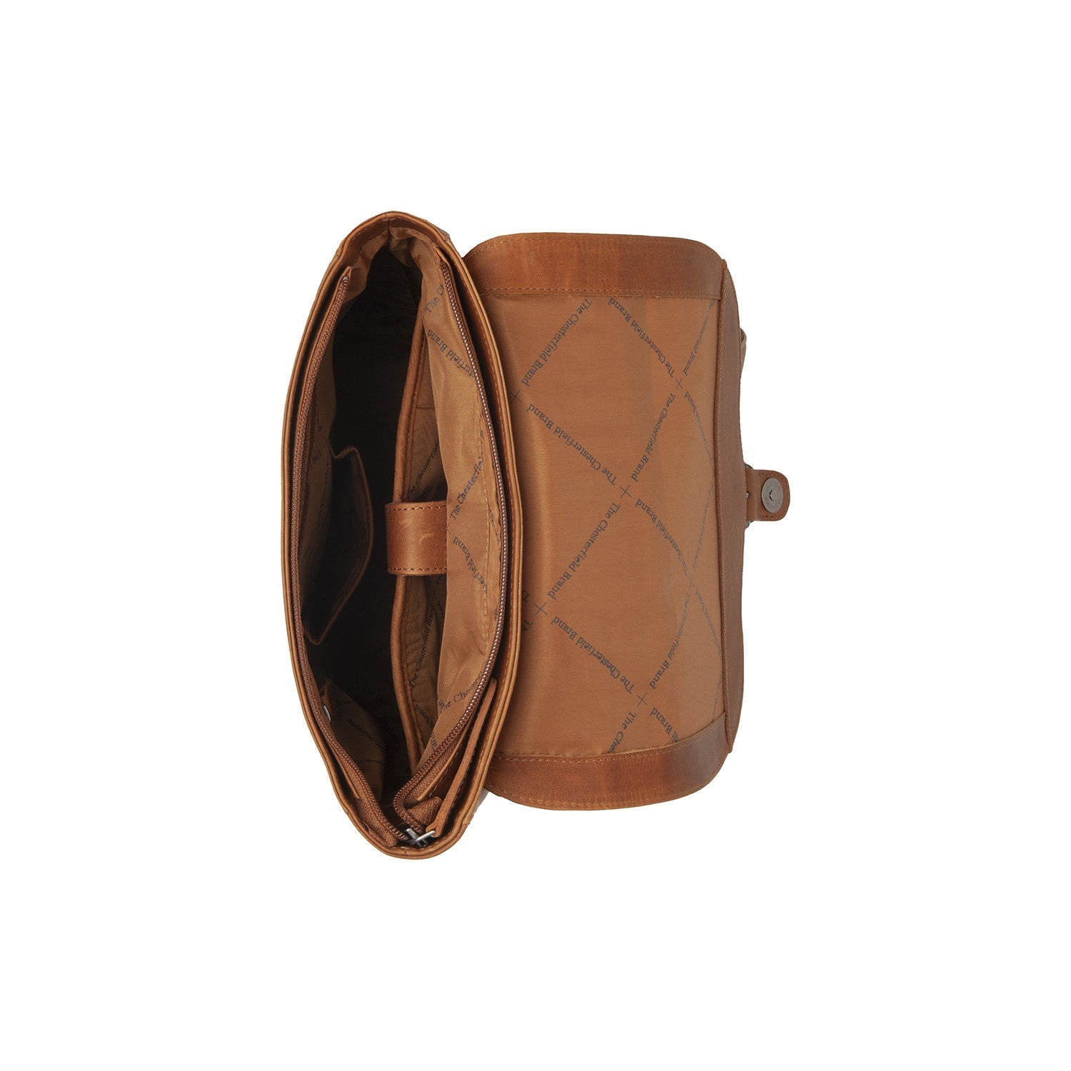 Cognac Leather Backpack Vermont, detail view 3