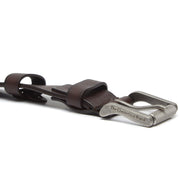 Brown Leather Belt Aayden, product view 2