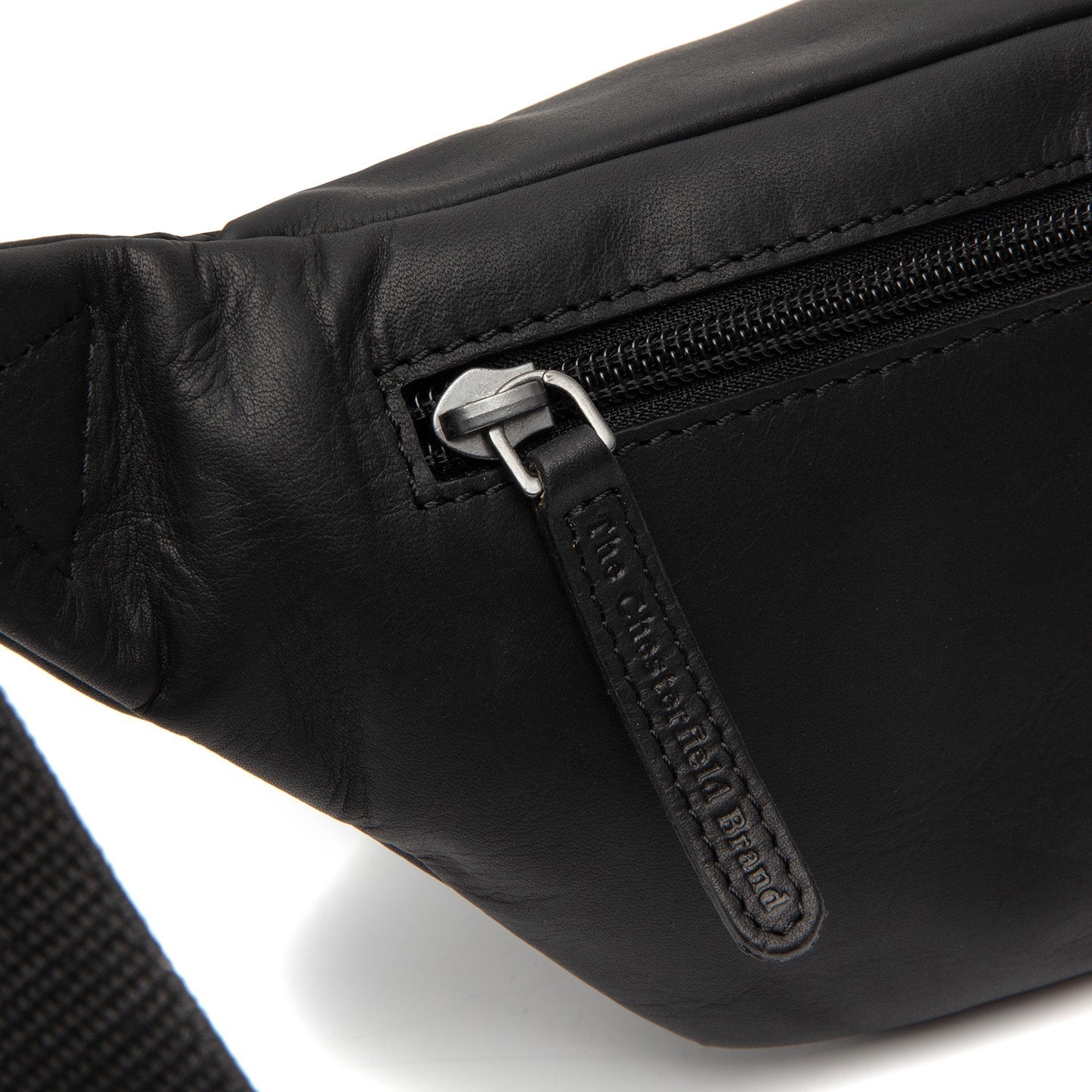 Black Leather Belt Bag Brana, detail view 1
