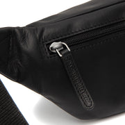 Black Leather Belt Bag Brana, detail view 1