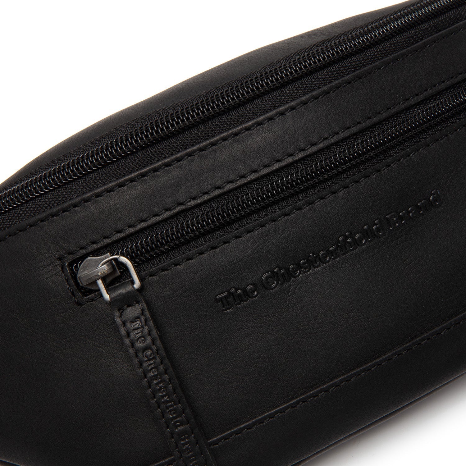 Black Leather Belt Bag Brana, detail view 3