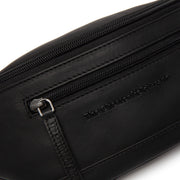 Black Leather Belt Bag Brana, detail view 3