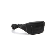 Black Leather Belt Bag Brana, front view
