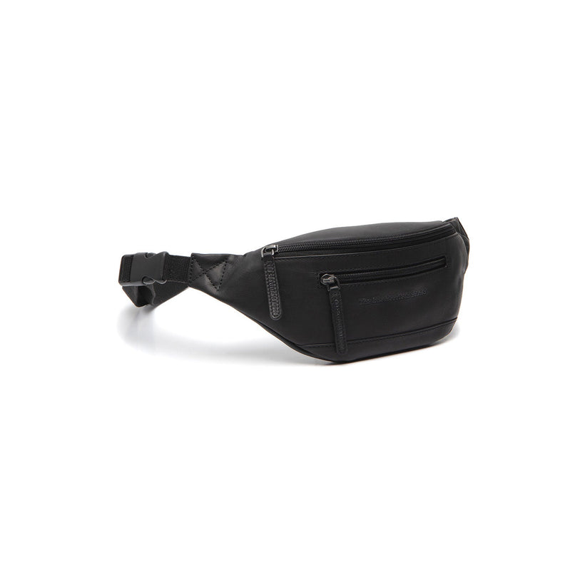 Black Leather Belt Bag Brana, front view