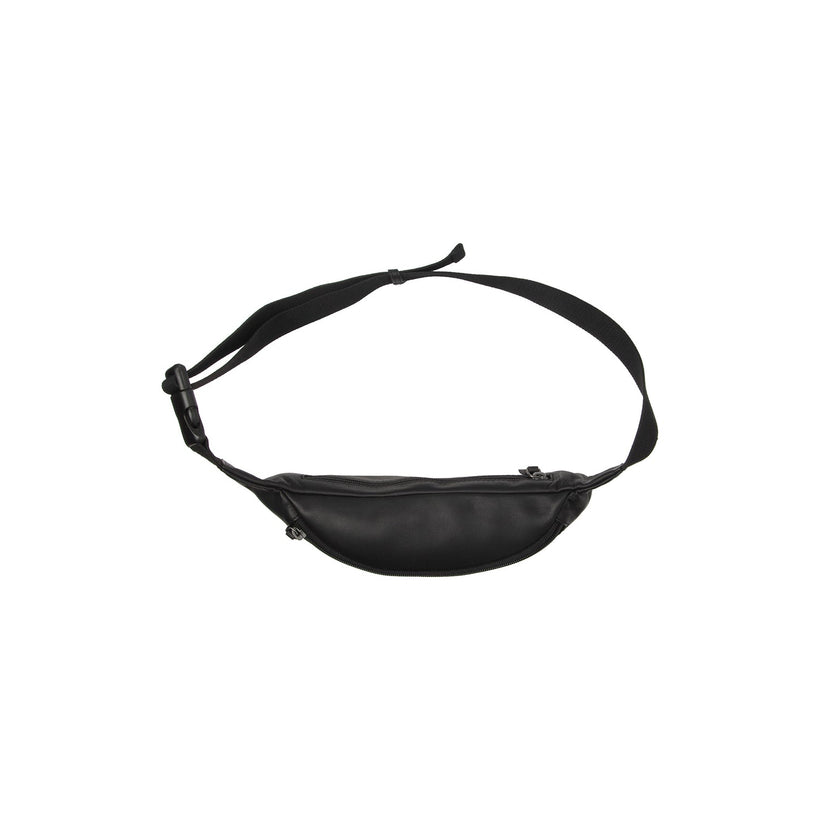 Black Leather Belt Bag Brana, front view