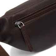 Brown Leather Belt Bag Brana, detail view 1
