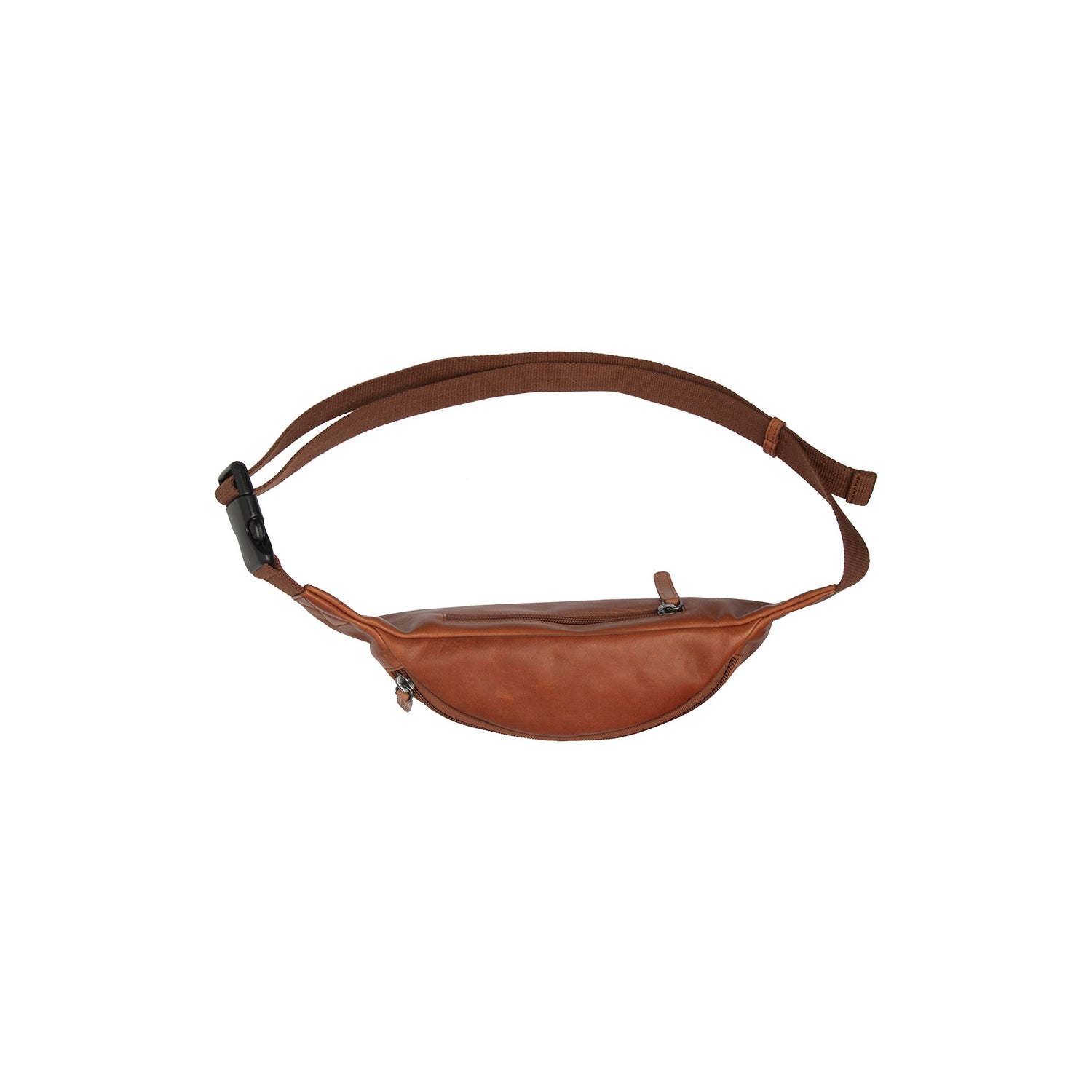 Cognac Leather Belt Bag Brana, product view 3