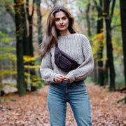 Brown Leather Belt Bag Jack, product view 2