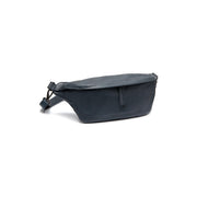 Navy Leather Belt Bag Kruger, front view