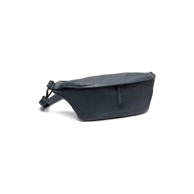 Navy Leather Belt Bag Kruger, front view