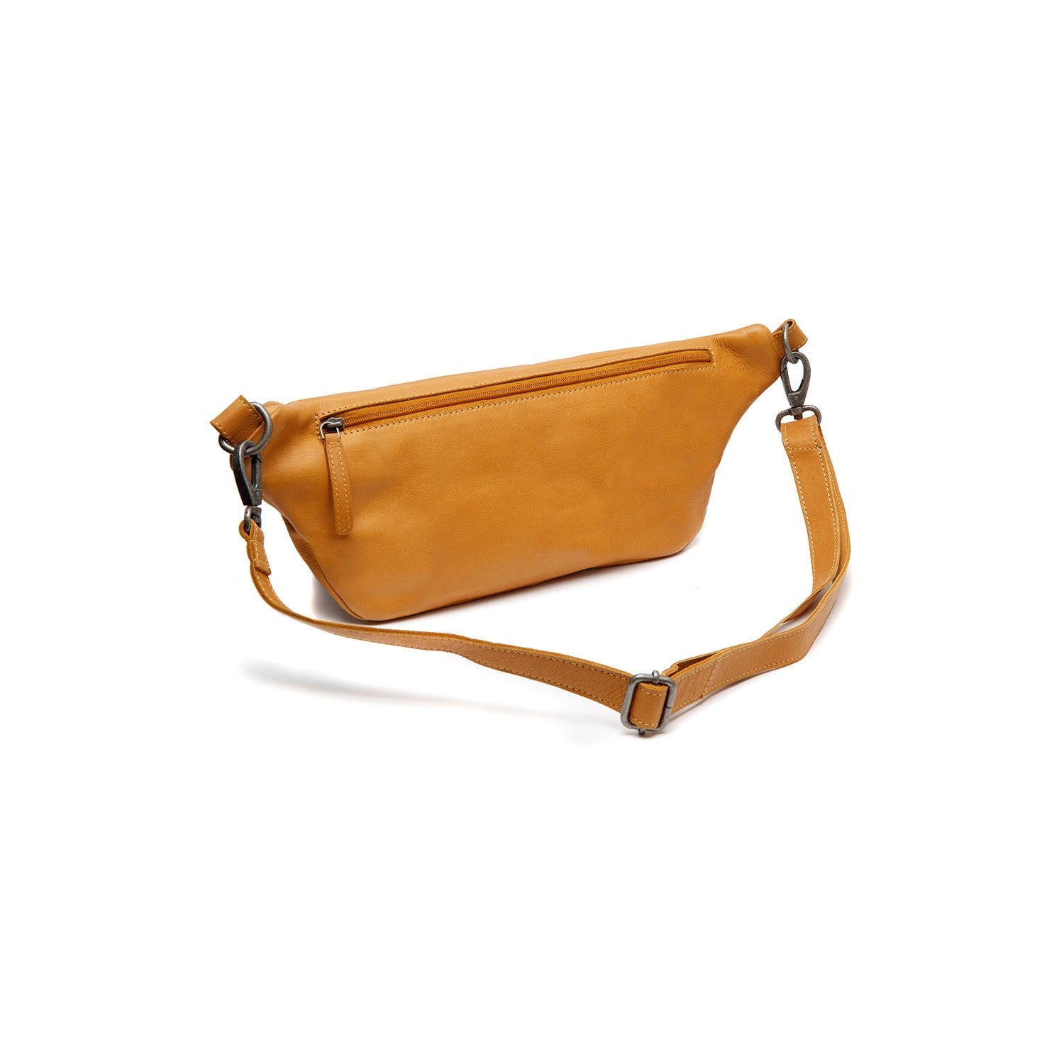 Ocher Yellow Leather Belt Bag Kruger, detail view 4