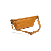 Ocher Yellow Leather Belt Bag Kruger, detail view 4