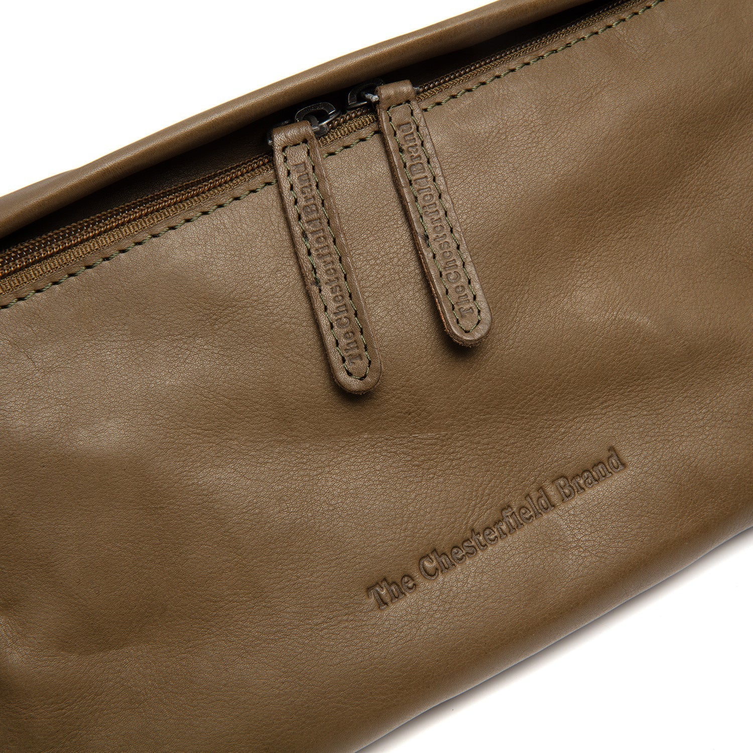 Olive Green Leather Belt Bag Kruger, product view 2