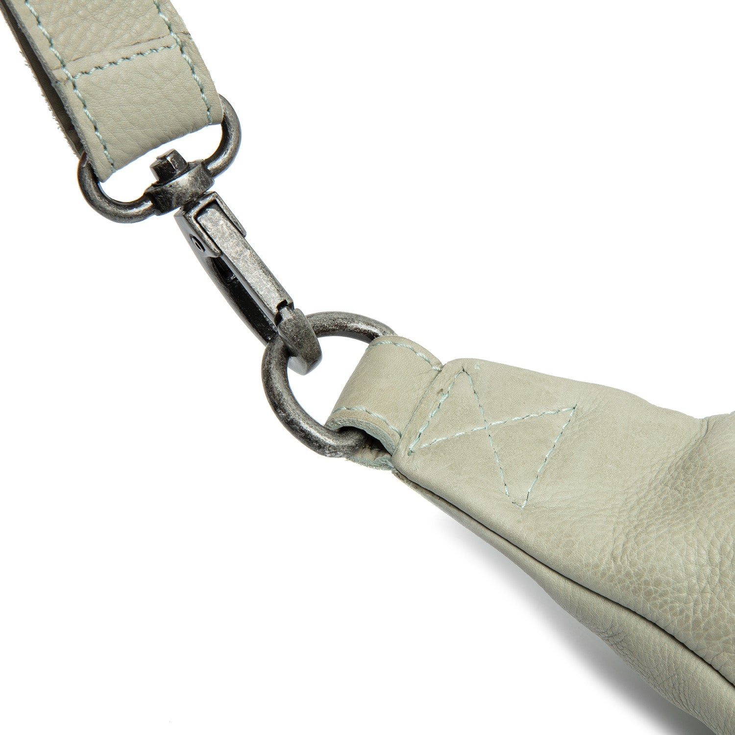 Ocean Green Leather Belt Bag Severo, detail view 4