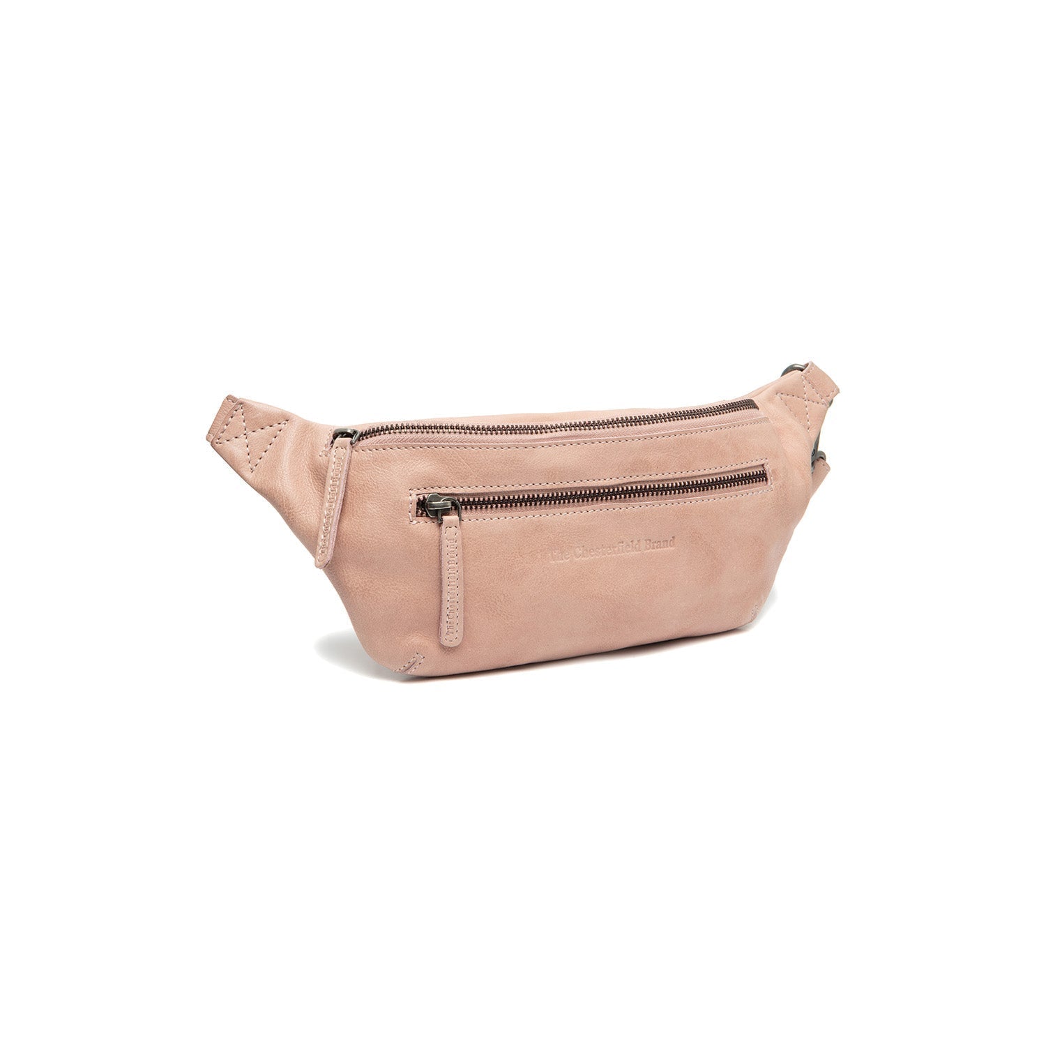 Vintage Rose Leather Belt Bag Severo, front view