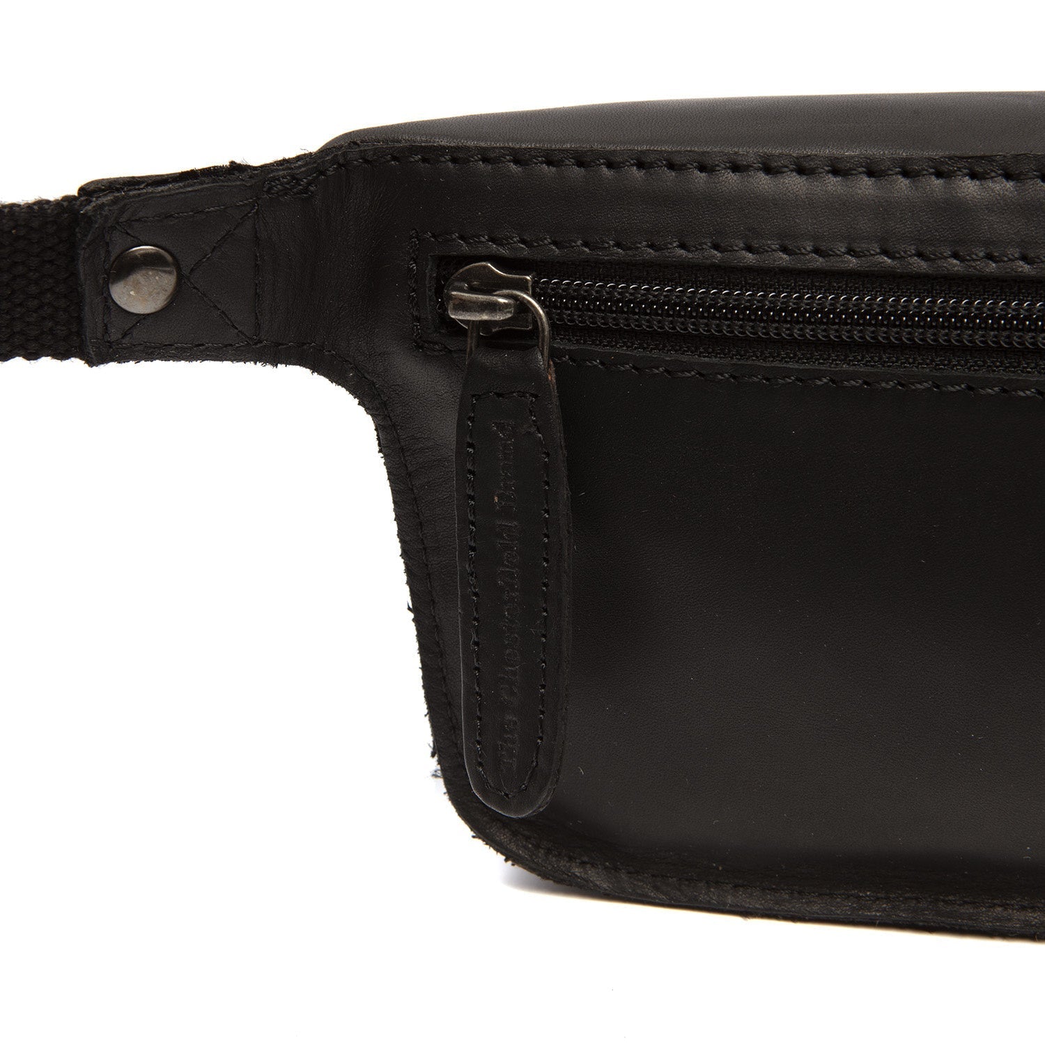 Black Leather Belt Bag Toronto, detail view 1