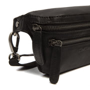 Black Leather Belt Bag Toronto, detail view 3