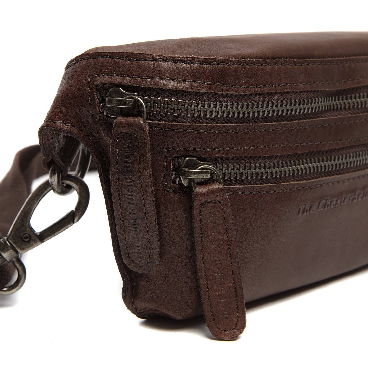 Brown Leather Belt Bag Toronto, detail view 1
