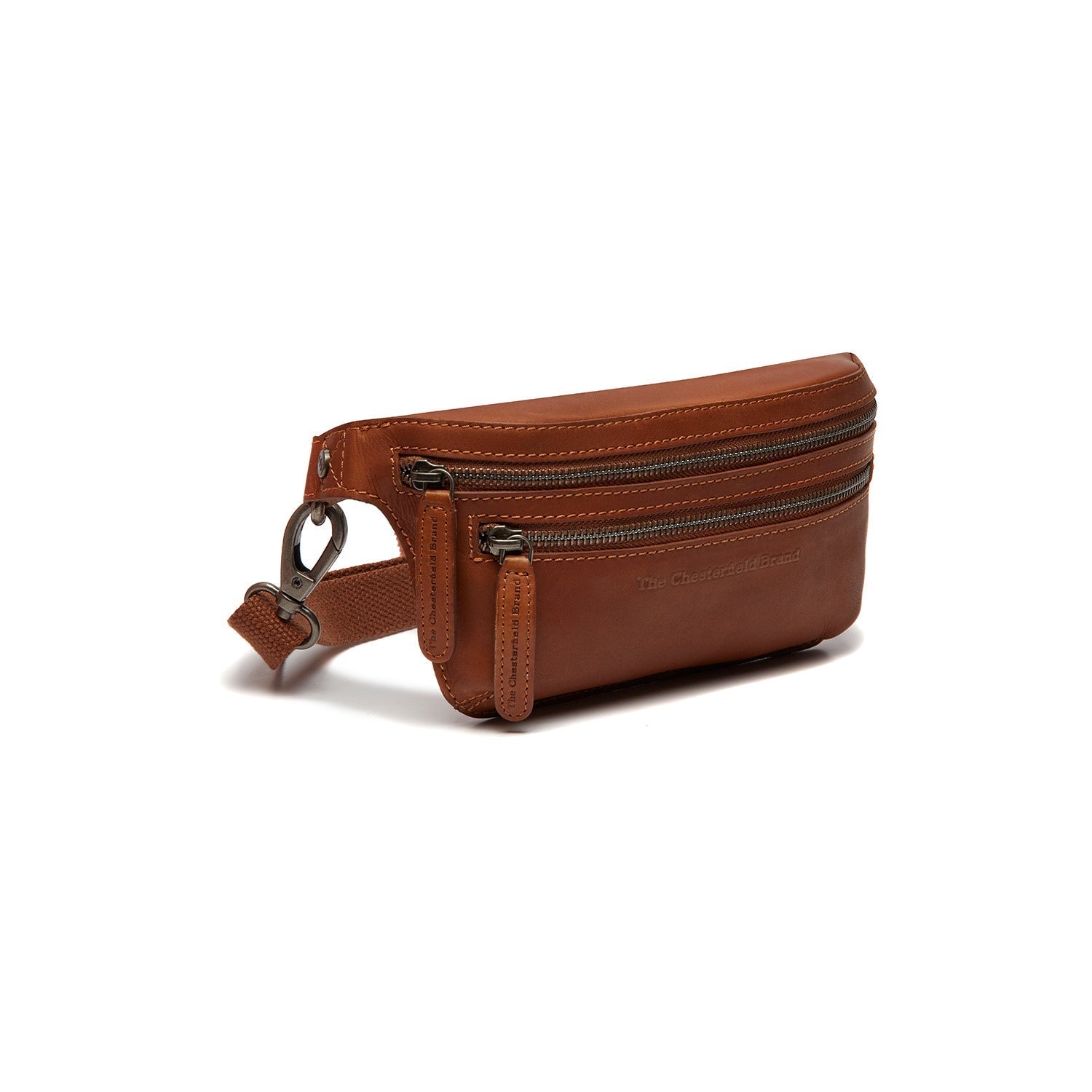 Cognac Leather Belt Bag Toronto, front view