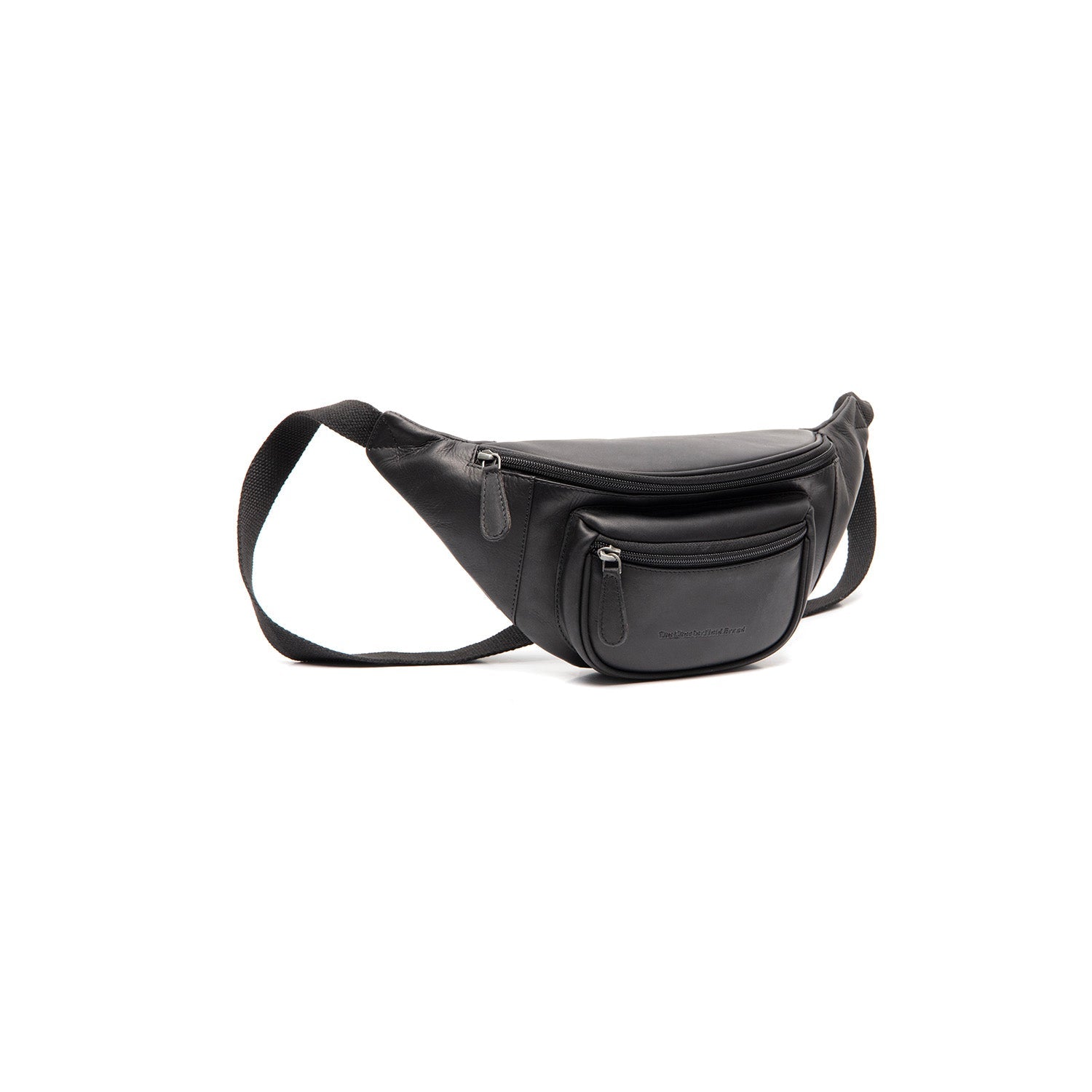 Black Leather Belt Bag Vernio, front view