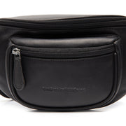 Black Leather Belt Bag Vernio, product view 3