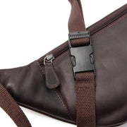 Brown Leather Belt Bag Vernio, detail view 1