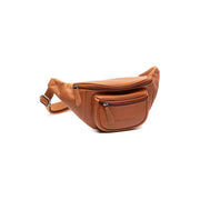 Cognac Leather Belt Bag Vernio, front view