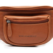 Cognac Leather Belt Bag Vernio, product view 3