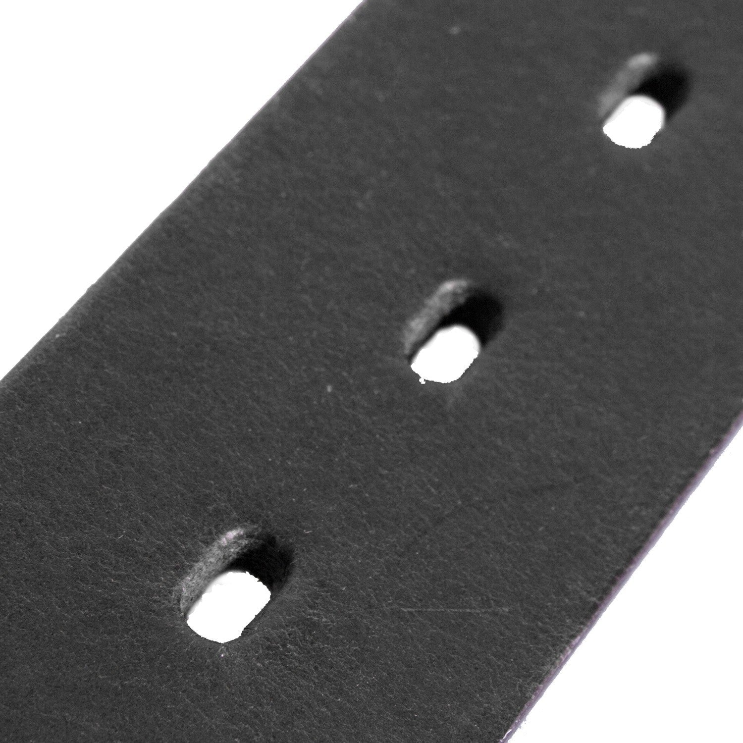 Black Leather Belt Brandon, detail view 1