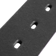 Black Leather Belt Brandon, detail view 1