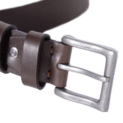 Brown Leather Belt Brandon, product view 2