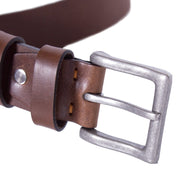 Cognac Leather Belt Brandon, product view 2