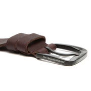 Brown Leather Belt Copper, product view 2