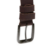 Brown Leather Belt Copper, product view 3