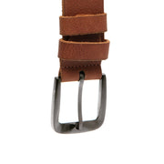 Cognac Leather Belt Copper, detail view 1
