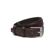 Brown Leather Belt Elliot, front view
