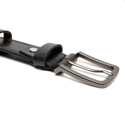 Black Leather Belt Manovo, product view 2