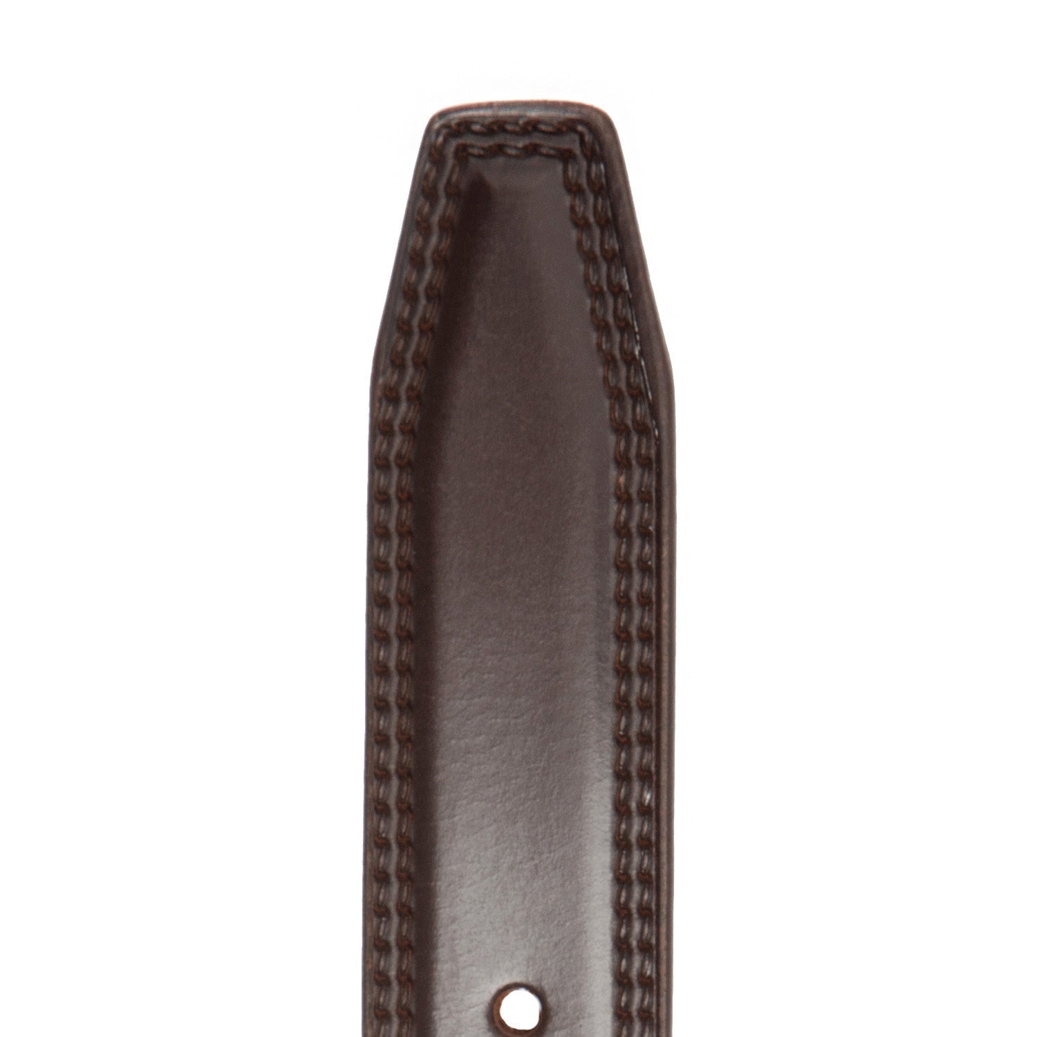 Brown Leather Belt Manovo, detail view 3